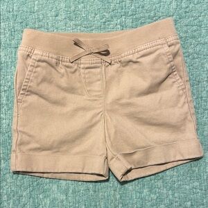 Izod Kids Tan Shorts with Bow Detail